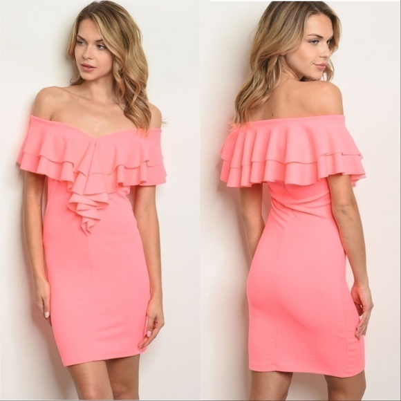 NEON BODYCON DRESS - Picture 1 of 3
